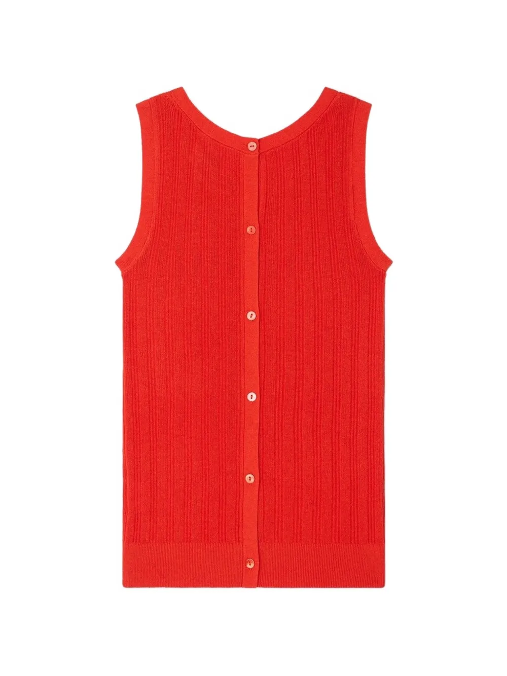 Bonpoint Jyl mouwloze top met knopen Rood