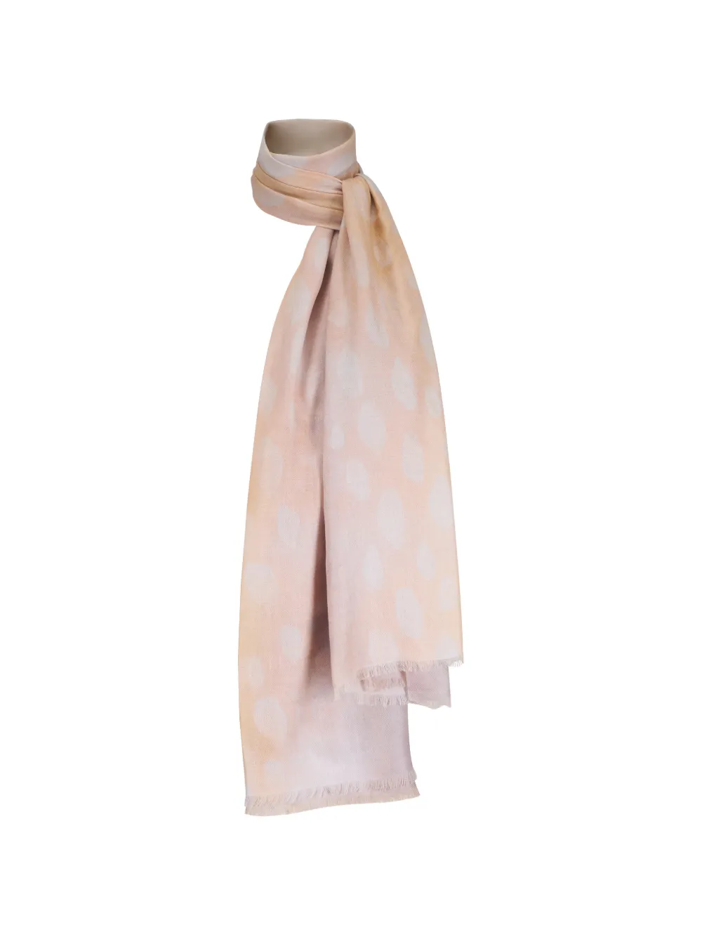 Kinross Cashmere fringed-trim scarf - Toni neutri