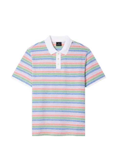 PS Paul Smith playera tipo polo con rayas estampadas