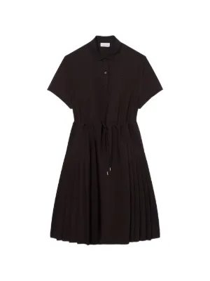 chinese dress ladies Lacoste Women's Long Ribbed Cotton Polo Dress, Black, 0 at Amazon Women's  Clothing store main image 1