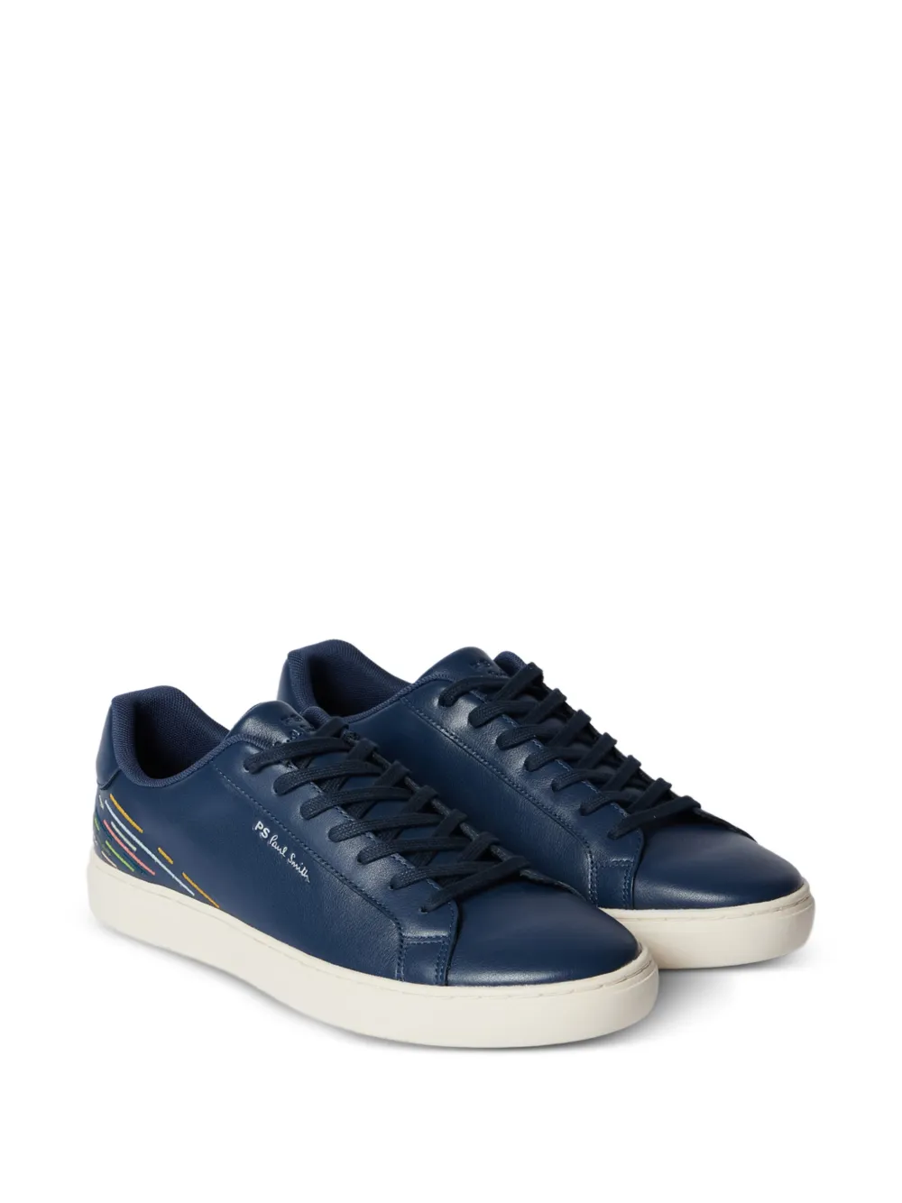 PS Paul Smith Rex side-stripe sneakers Blauw