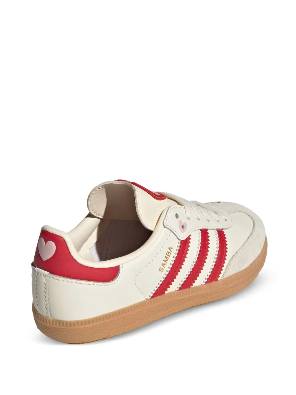 adidas Samba OG sneakers met hartpatroon Beige