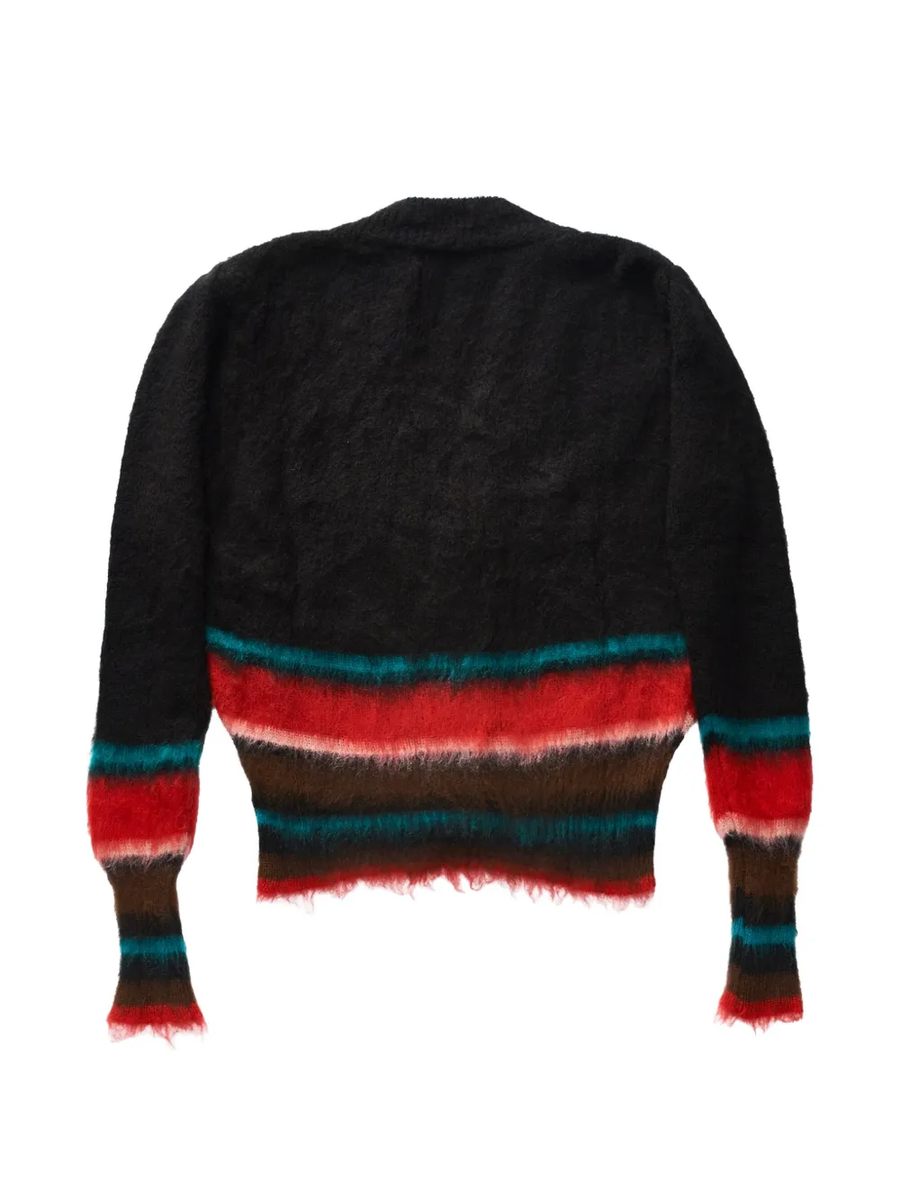  Edward Cuming Striped Cardigan - Black 