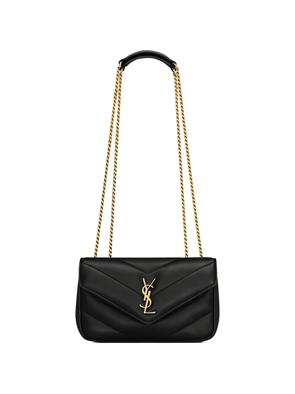 Saint Laurent mini Loulou shoulder bag - Schwarz