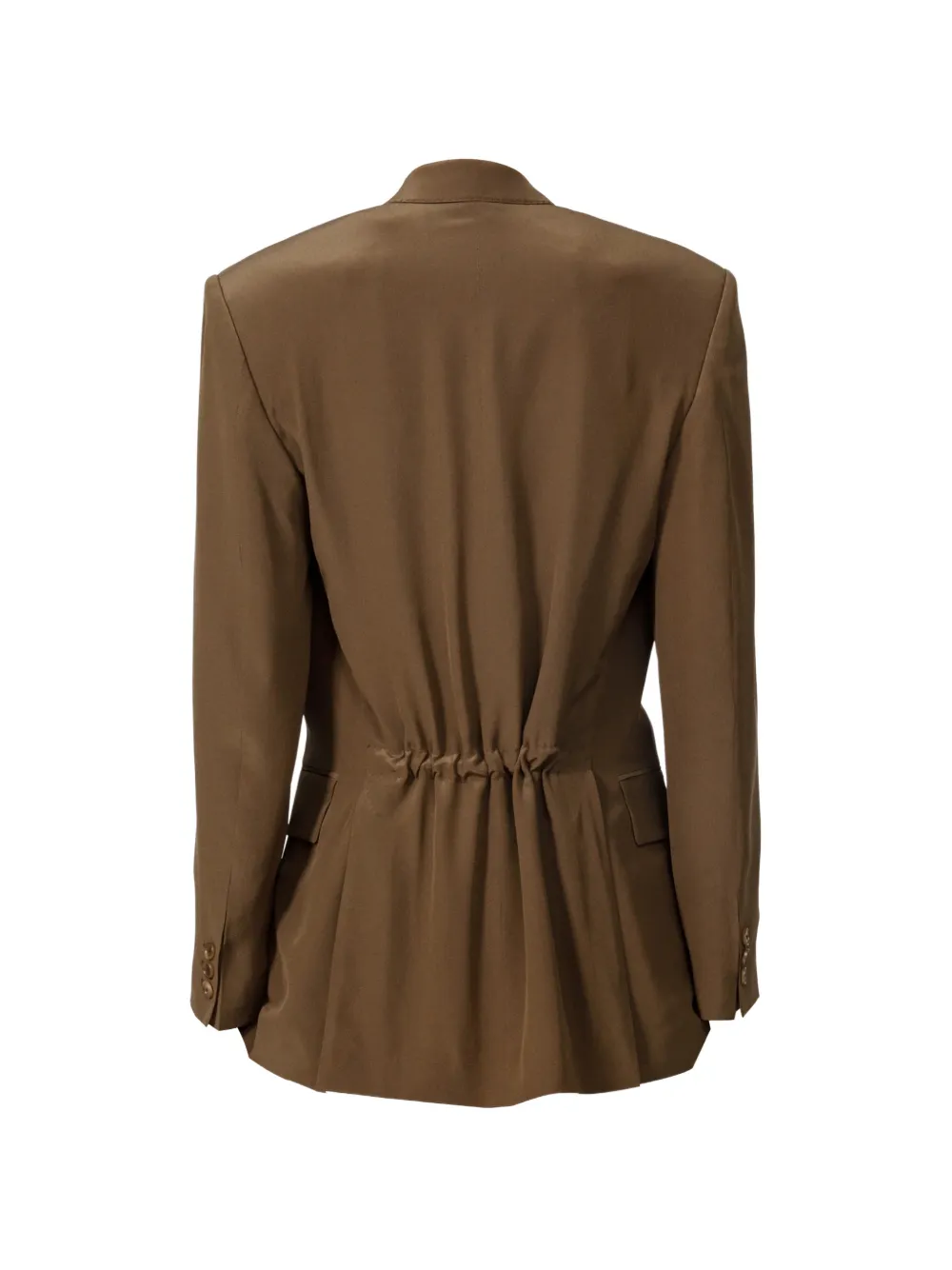  Petar Petrov The Sinnerman Drawstring Blazer - Brown 