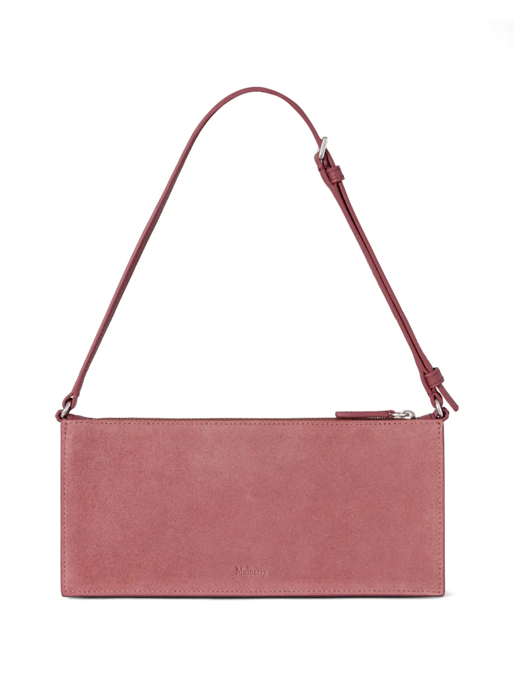 Mulberry Roxanne suède schoudertas met gesp Roze