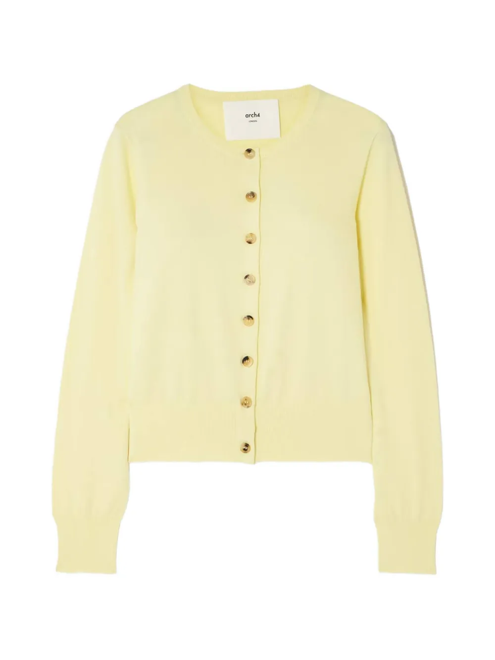 arch4 buttoned cardigan - Yellow