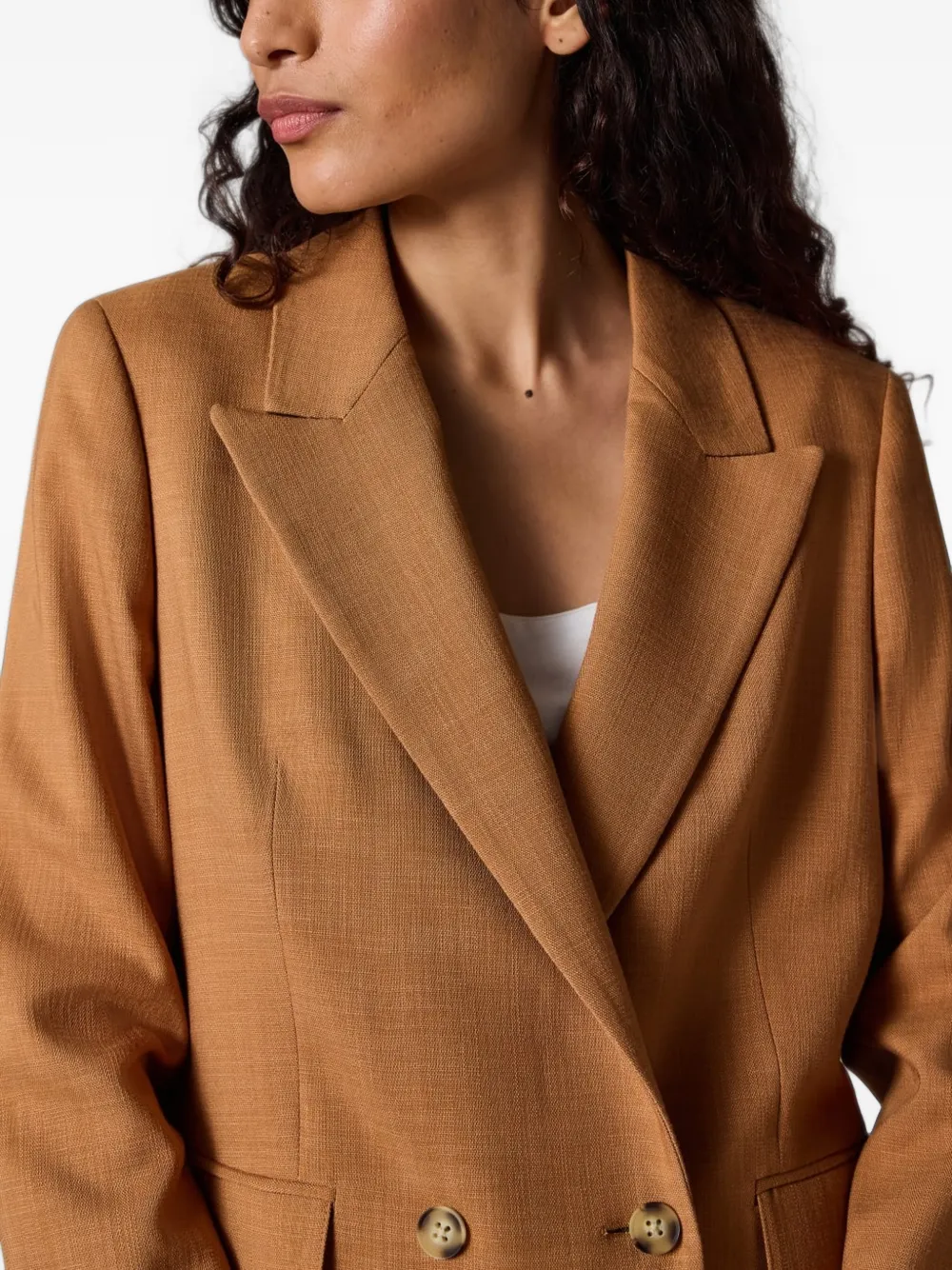 PS Paul Smith Blazer met dubbele rij knopen Bruin
