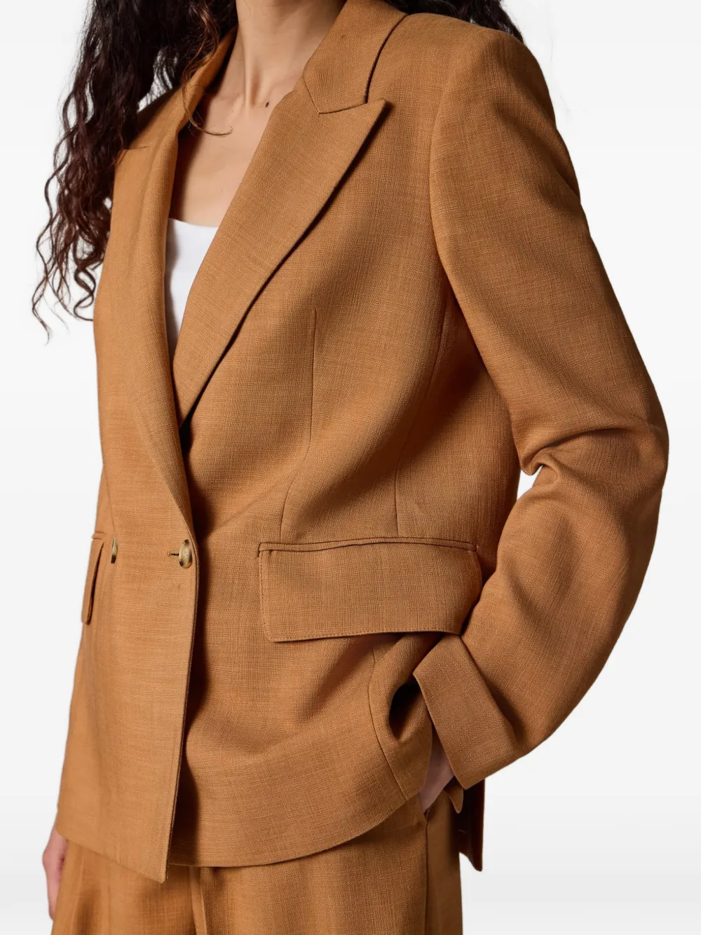 PS Paul Smith Blazer met dubbele rij knopen Bruin