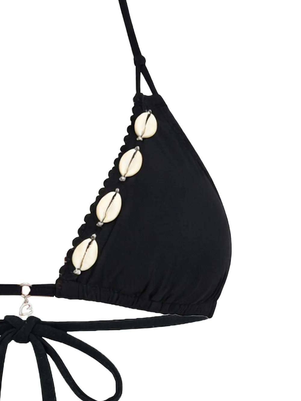  Banana Moon Shell-detail Bikini - Black 