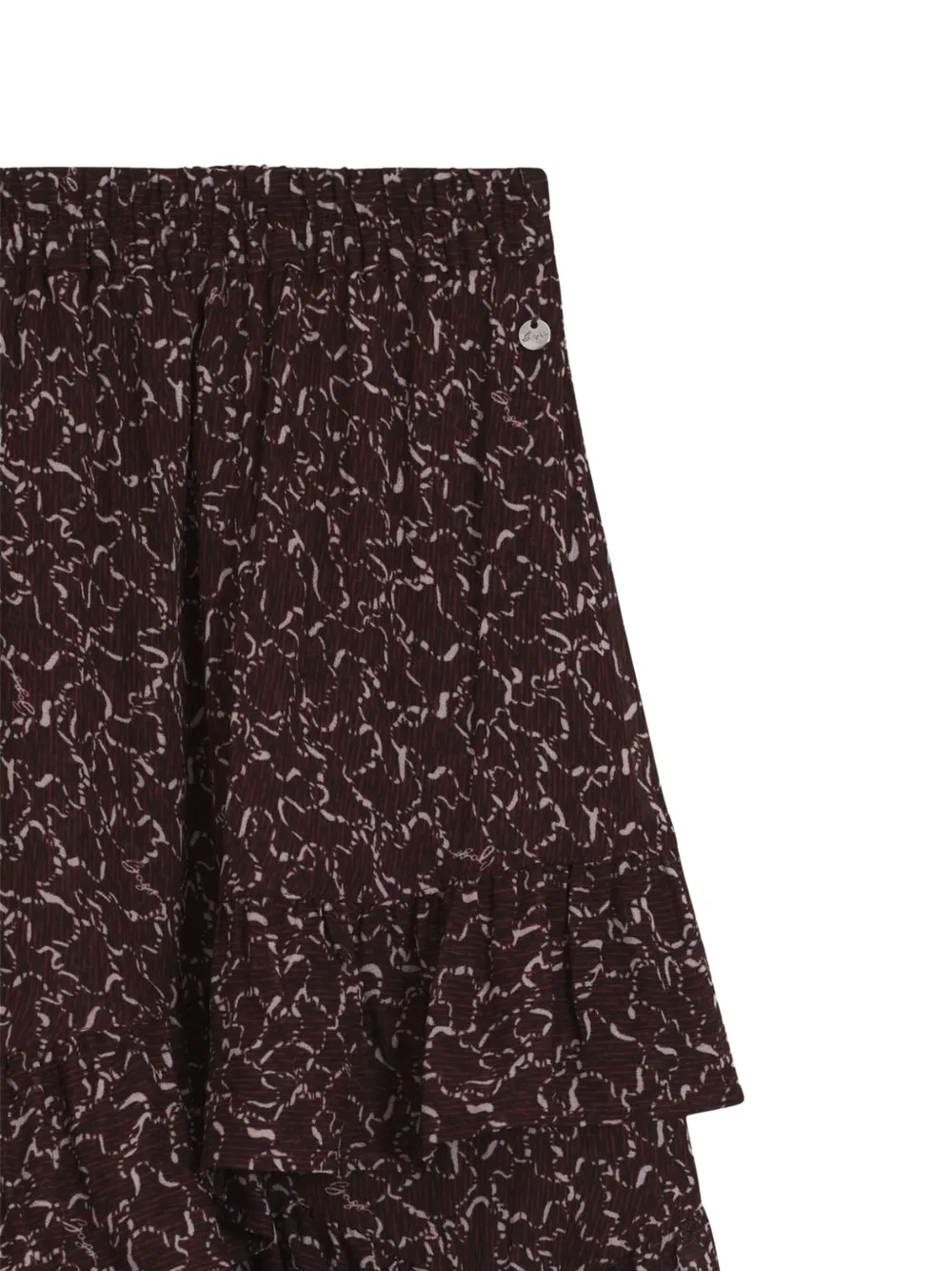 Boss Ruffled Mini Skirt - Red 