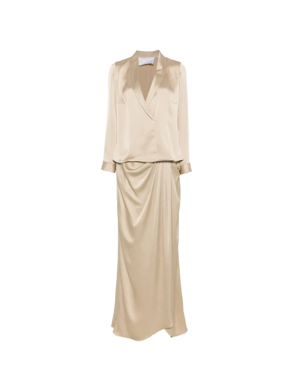 AIRE draped skirt set - Toni neutri