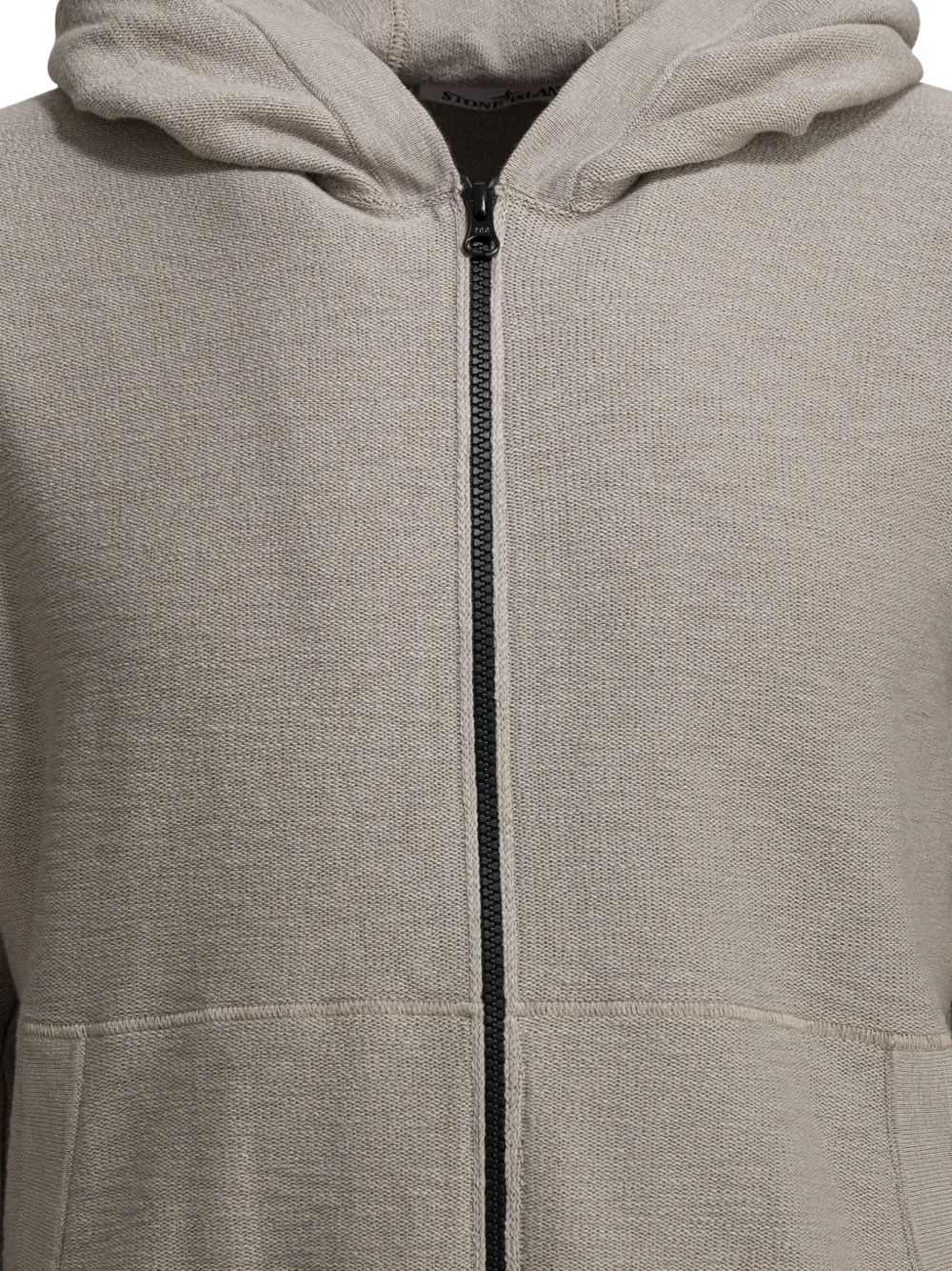Stone Island Hoodie met logopatch Beige