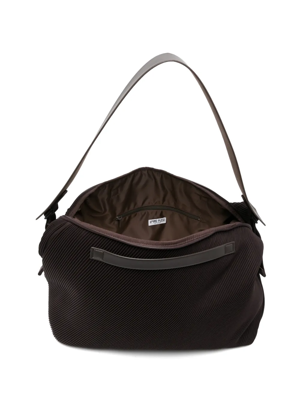 Homme Plissé Issey Miyake Pleated Tote Bag | Brown | FARFETCH PT