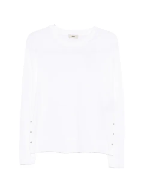 Herno press-stud raglan-sleeve sweater