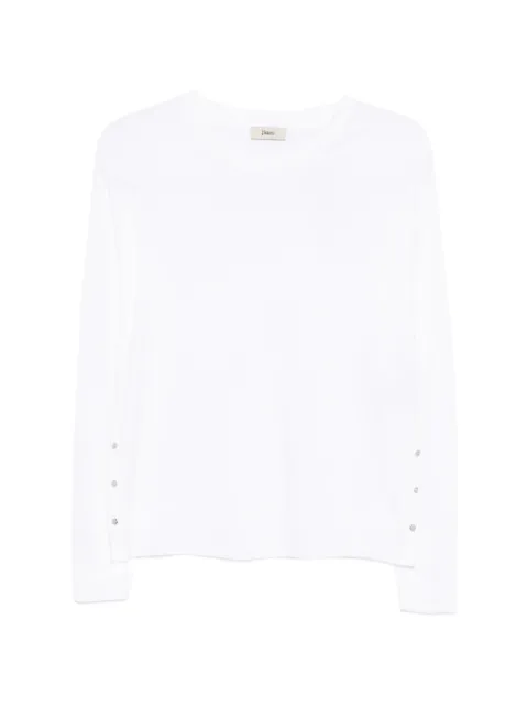 Herno press-stud raglan-sleeve sweater