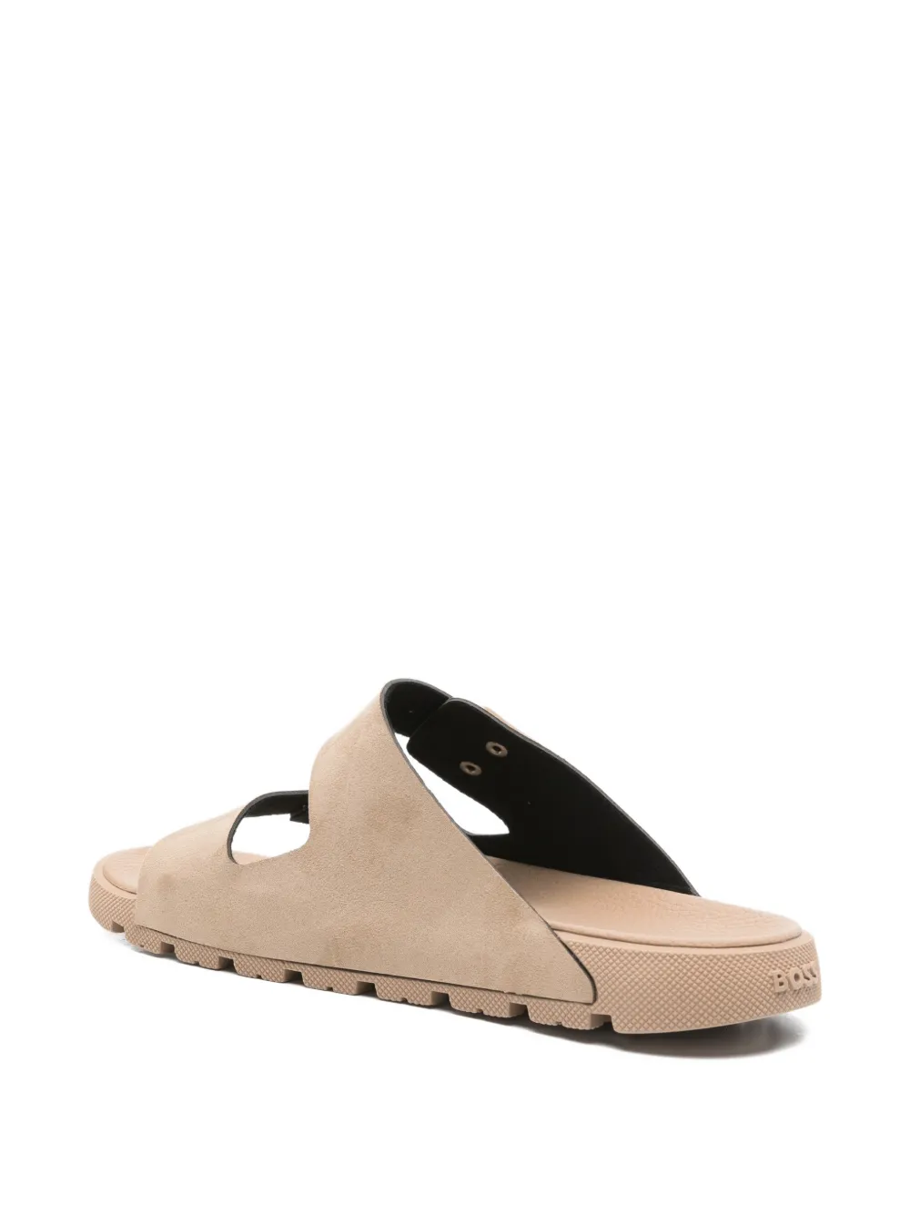 BOSS Surfley buckle strap sandals Beige