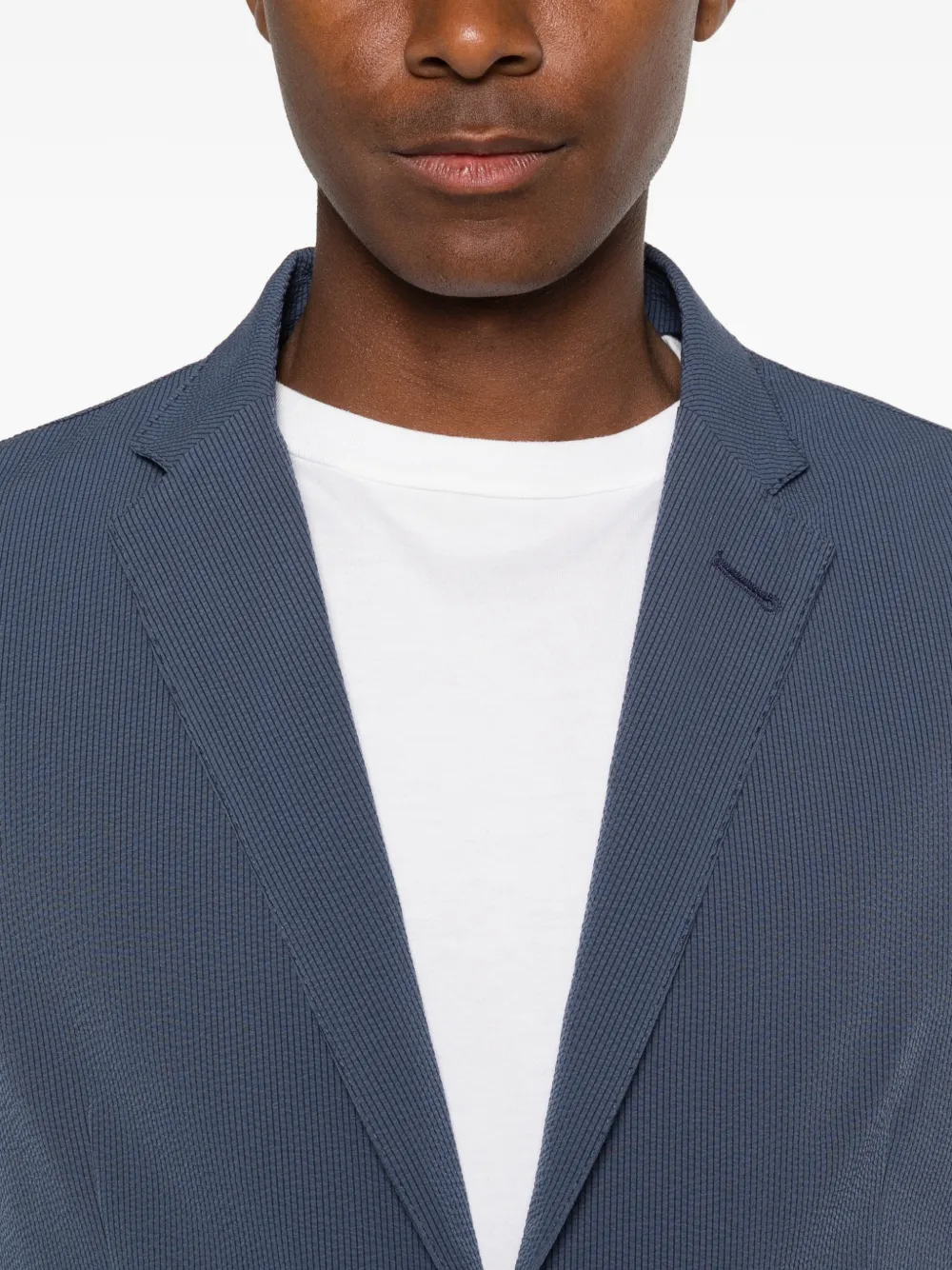 Herno Blazer met bewerkte revers Blauw