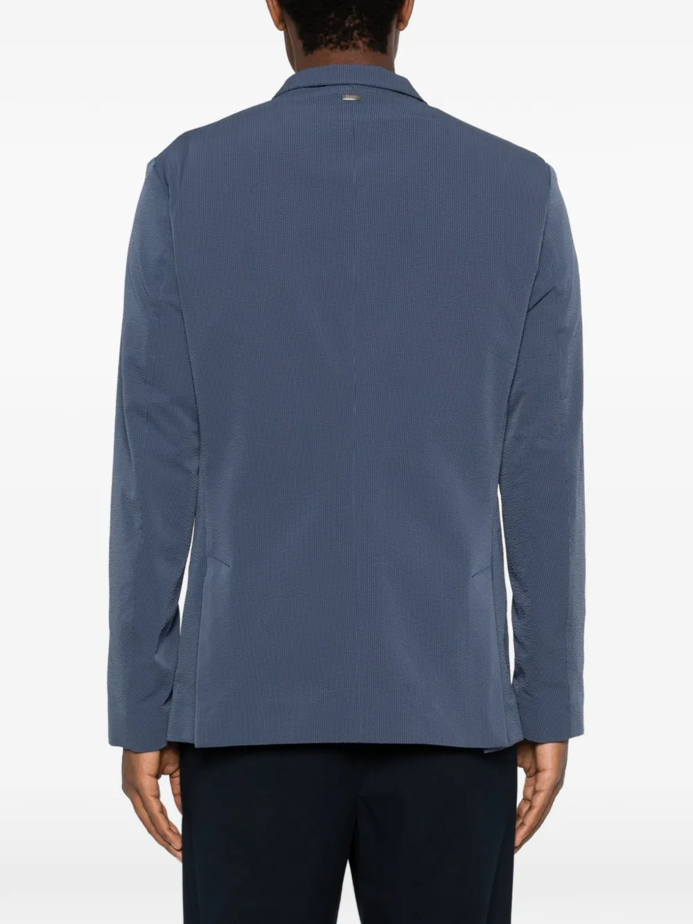 Herno Blazer met bewerkte revers Blauw