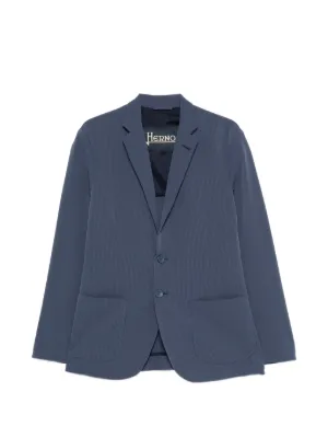 Homme Plissé Issey Miyake Pleated double-breasted Jacket | Blue