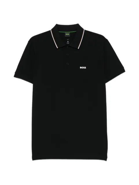 BOSS tipped cotton polo shirt