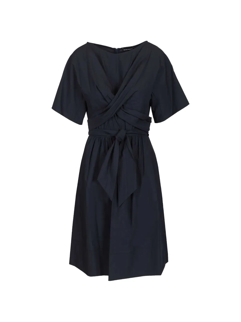 Emporio Armani V-neck belted midi dress - Blu