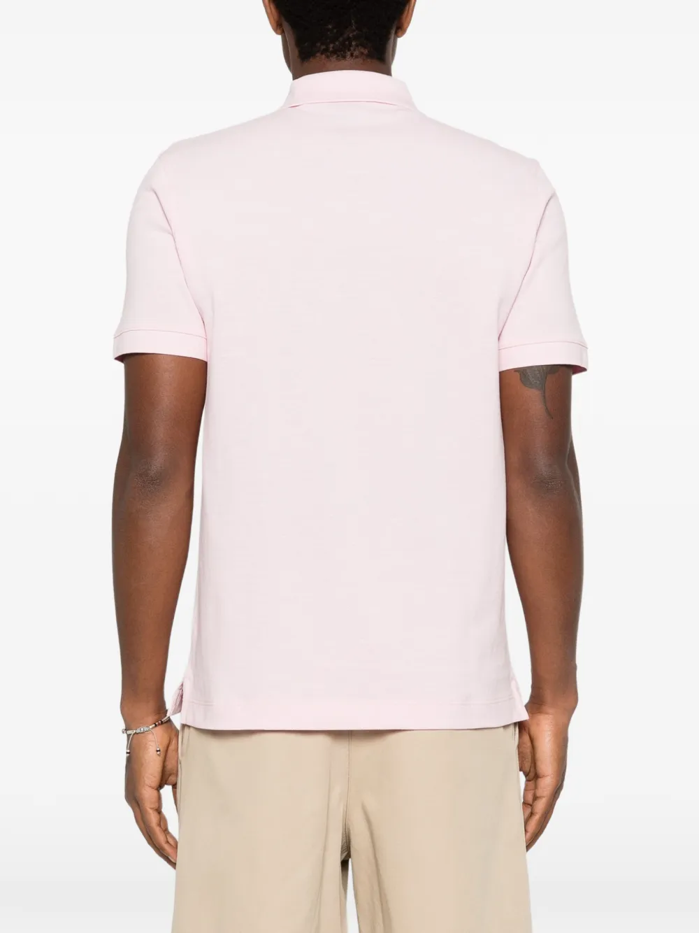 BOSS Poloshirt met geborduurd logo Roze