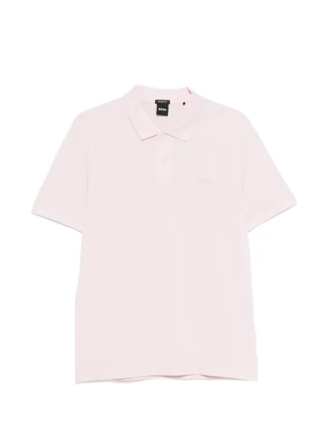 BOSS logo-embroidered polo shirt