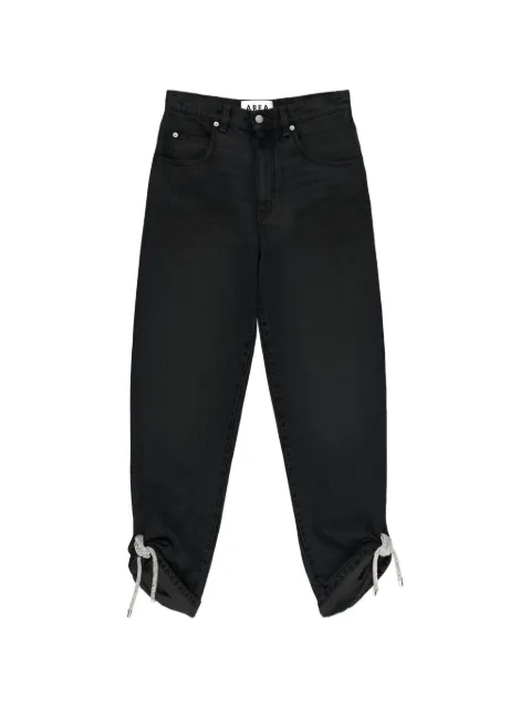 AREA crystal-knot jeans