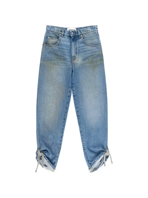 AREA crystal-knot jeans
