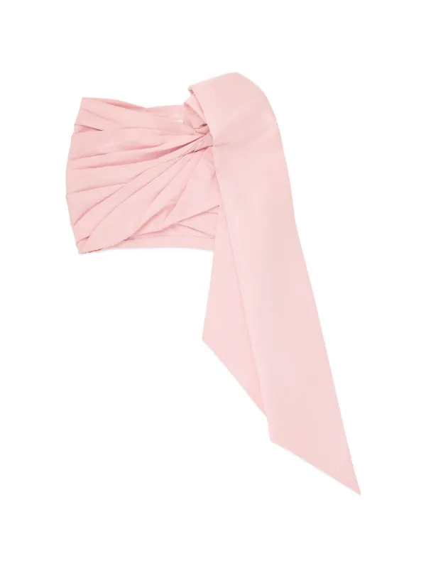 Area Taffeta Knot Skirt in Pink