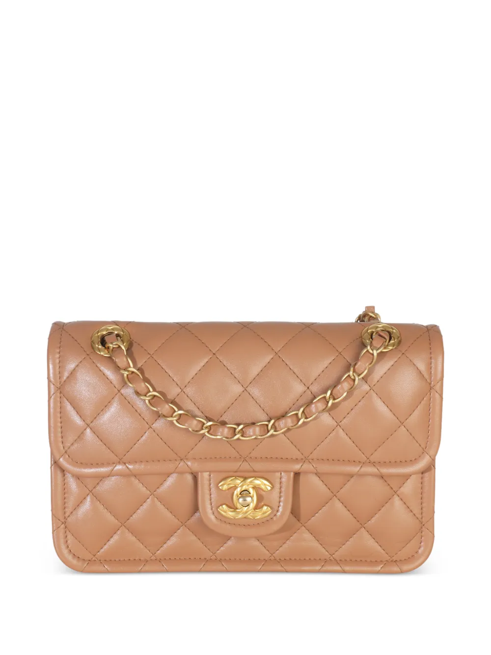 CHANEL Pre-Owned Borsa a spalla CC Flap trapuntata 2021-2025 - Toni neutri