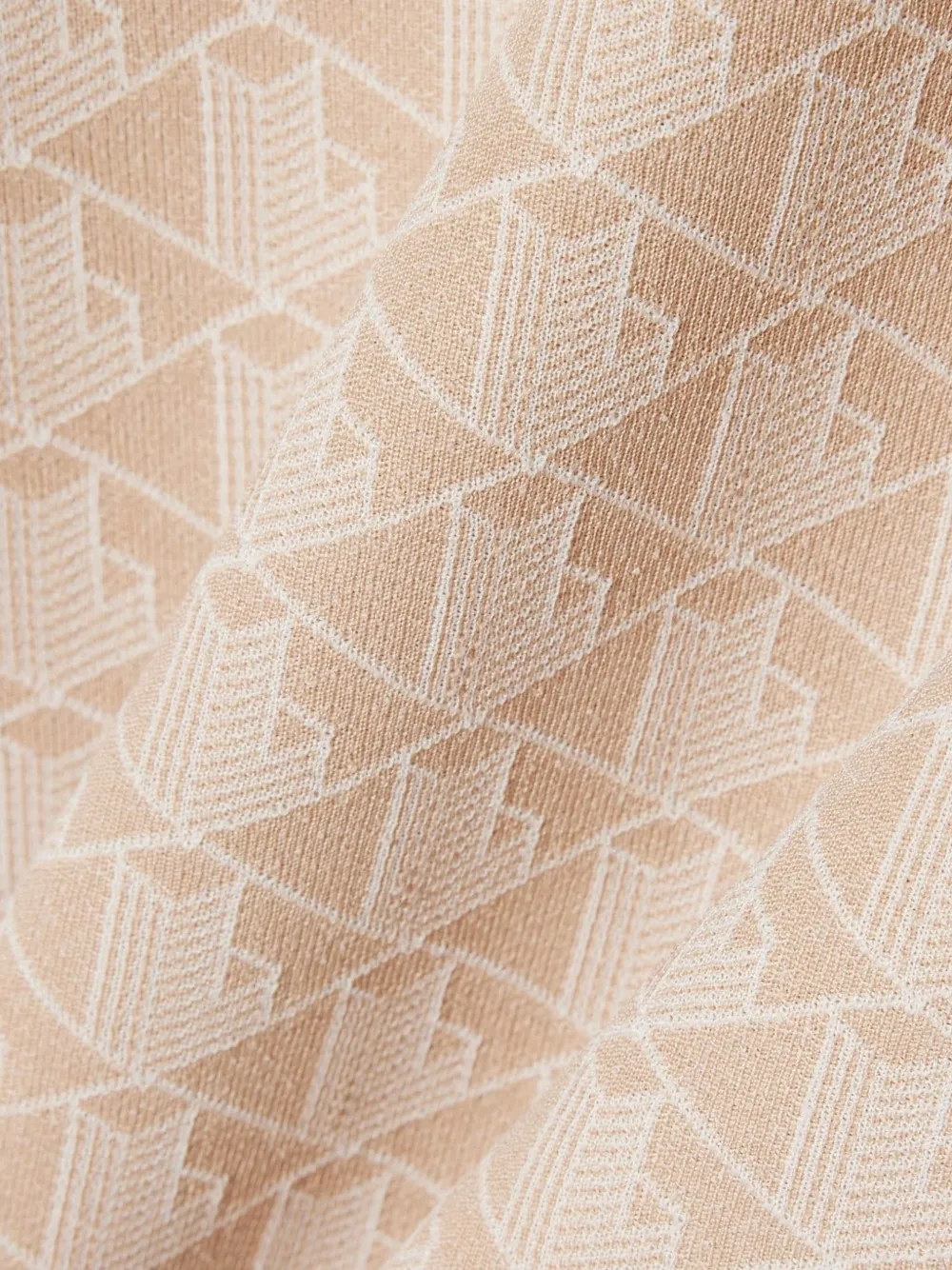 Lacoste T-shirt met geometrische print Beige
