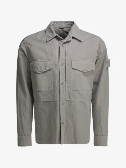 Stone Island camisa con parche del logo