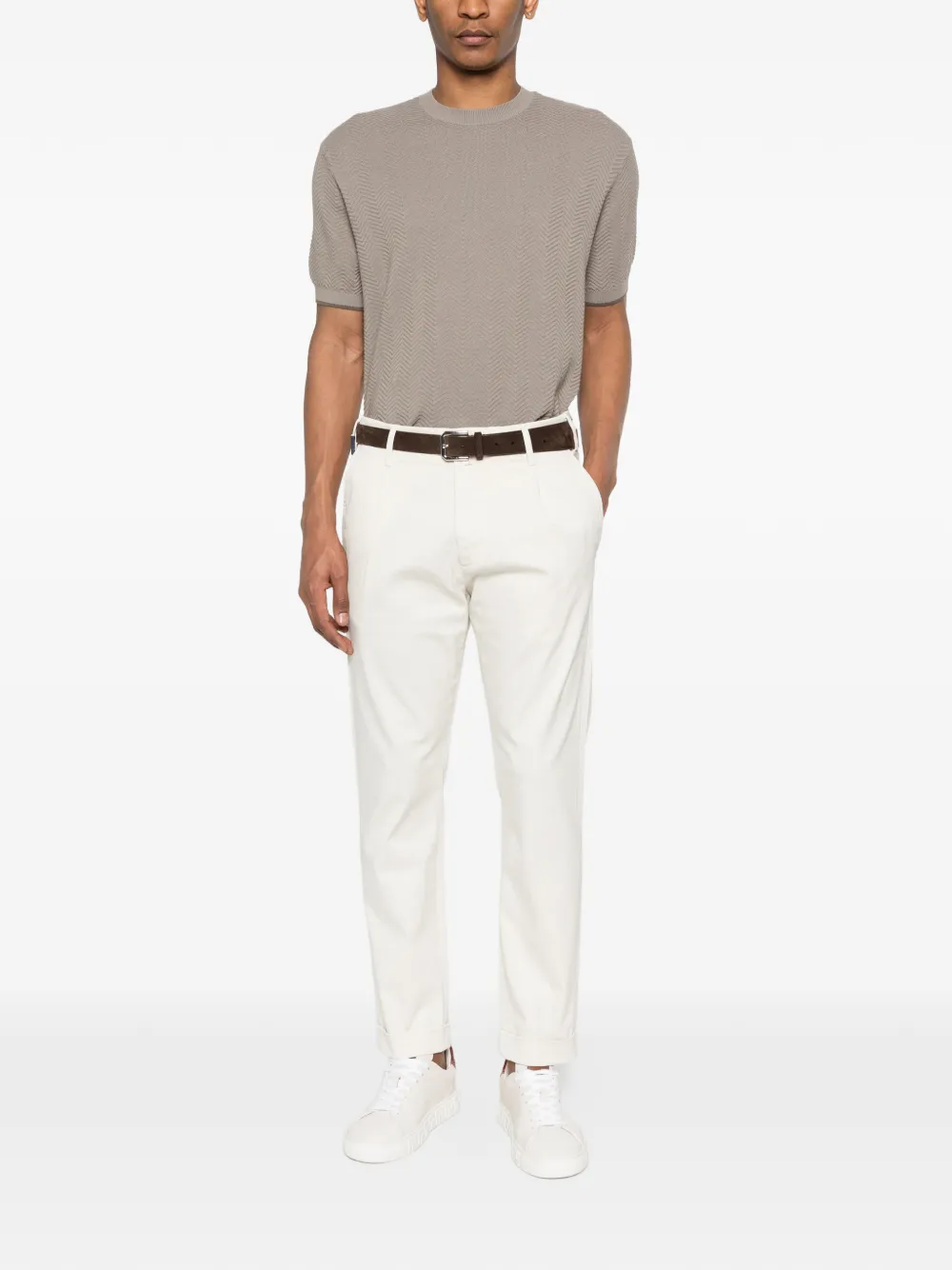 Emporio Armani T-shirt met patroon Grijs
