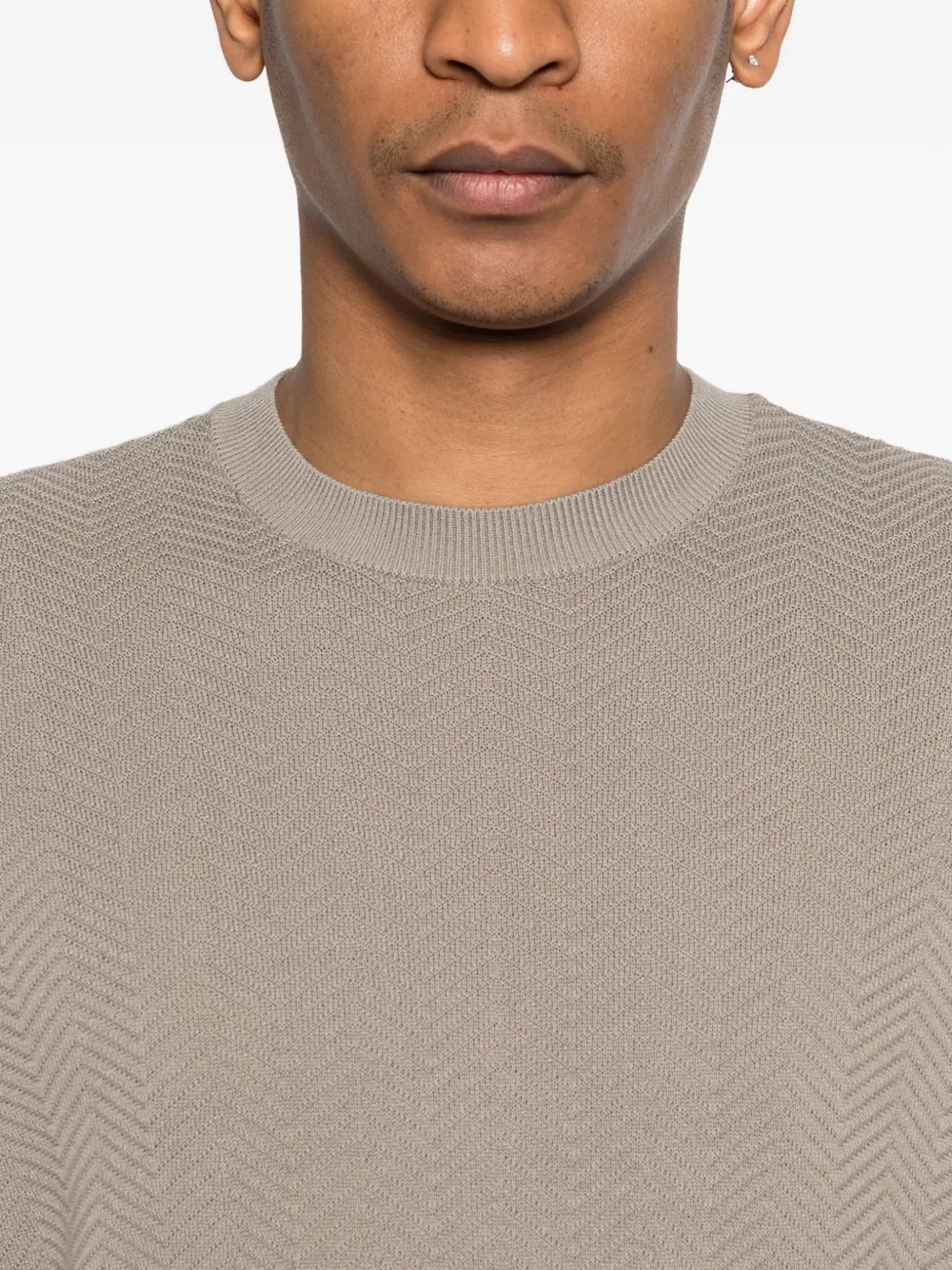 Emporio Armani T-shirt met patroon Grijs