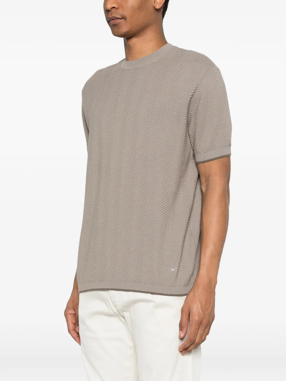 Emporio Armani T-shirt met patroon Grijs