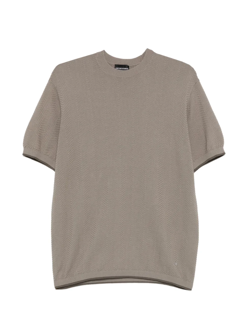 Emporio Armani pattern short-sleeve T-shirt - Grau