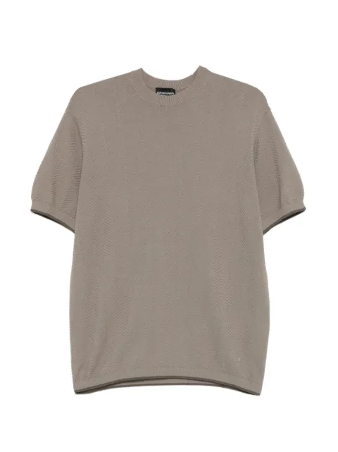 Emporio Armani camiseta con motivo y manga corta