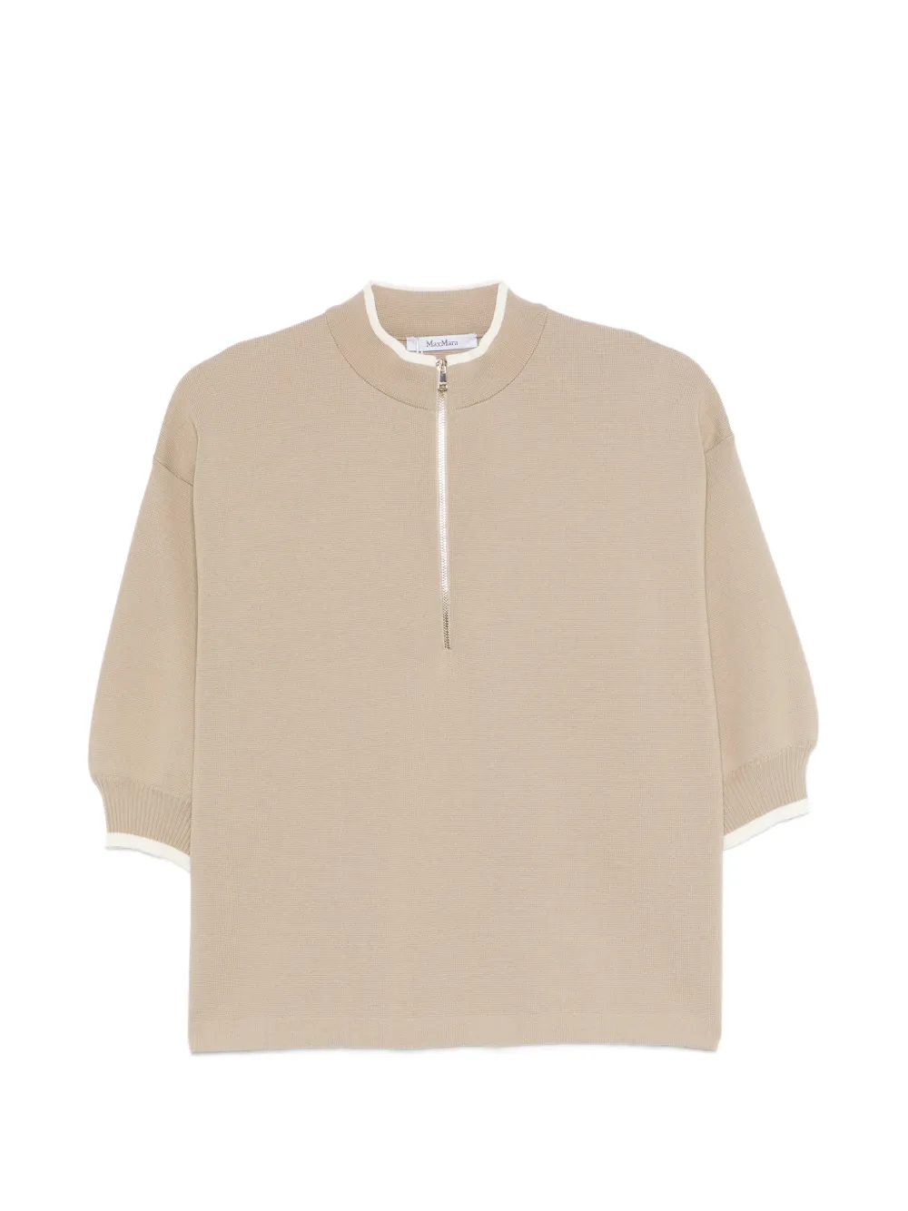 Max Mara Mxmorafo half-zip sweater - Toni neutri