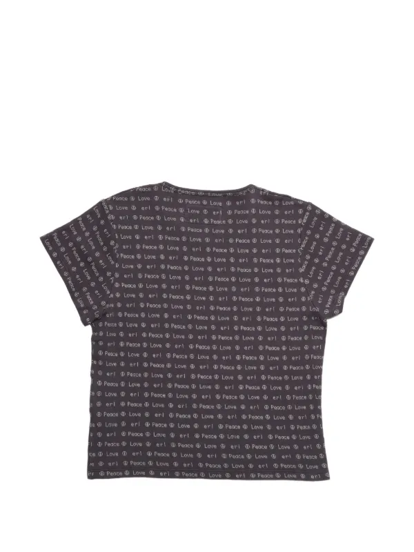 た*う様 ERL BABY プリント　カットソー　tシャツ　XL ERL プリント Tシャツ | ブラウン | FARFETCH JP