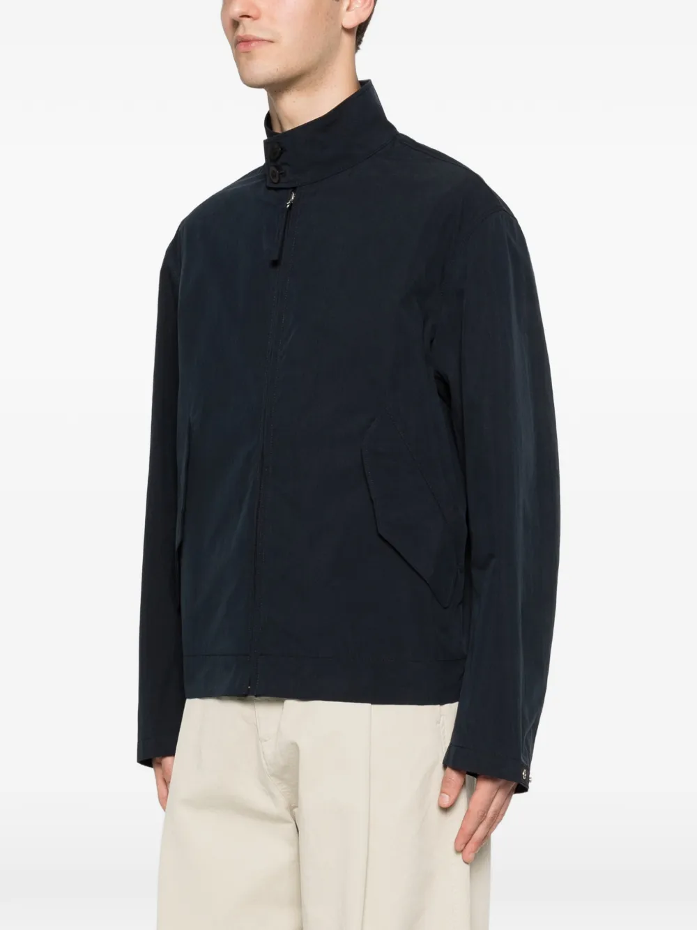Ten C Mid Layer jack met hoge hals en rits Blauw