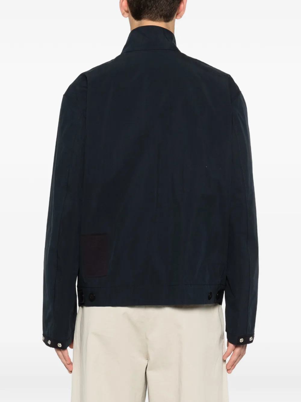Ten C Mid Layer jack met hoge hals en rits Blauw