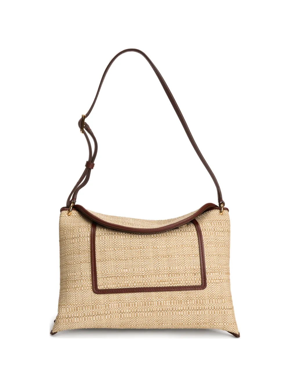 Wandler raffia trim tote bag - Toni neutri