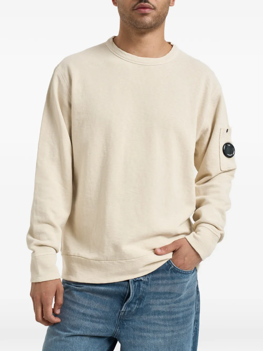 C.P. Company arm lens pocket sweater - Toni neutri