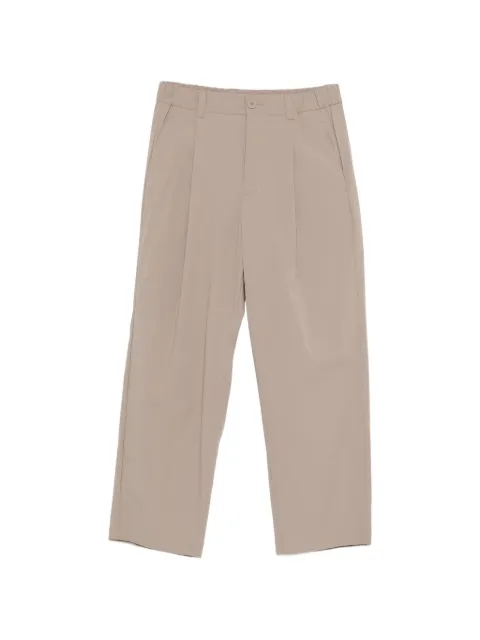 Herno pleated elasticated-waist trousers