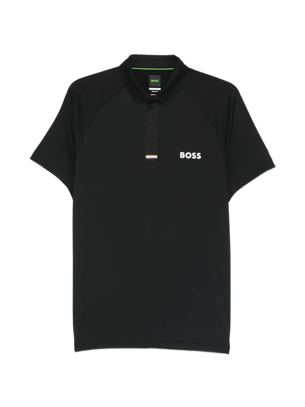 BOSS logo polo shirt - Schwarz