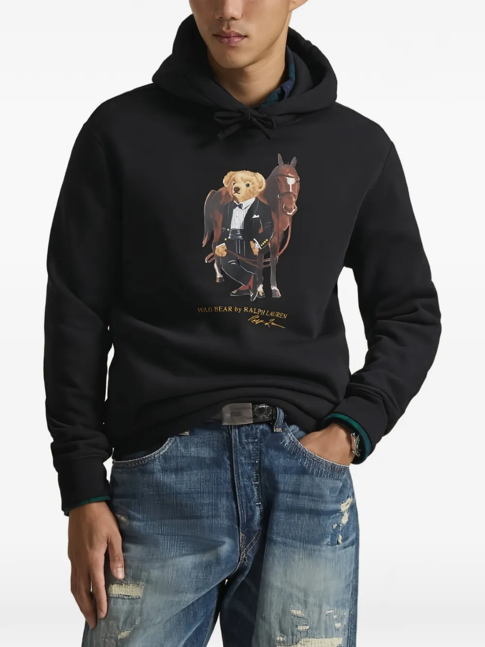 Polo Ralph Lauren graphic hooded sweatshirt - Nero