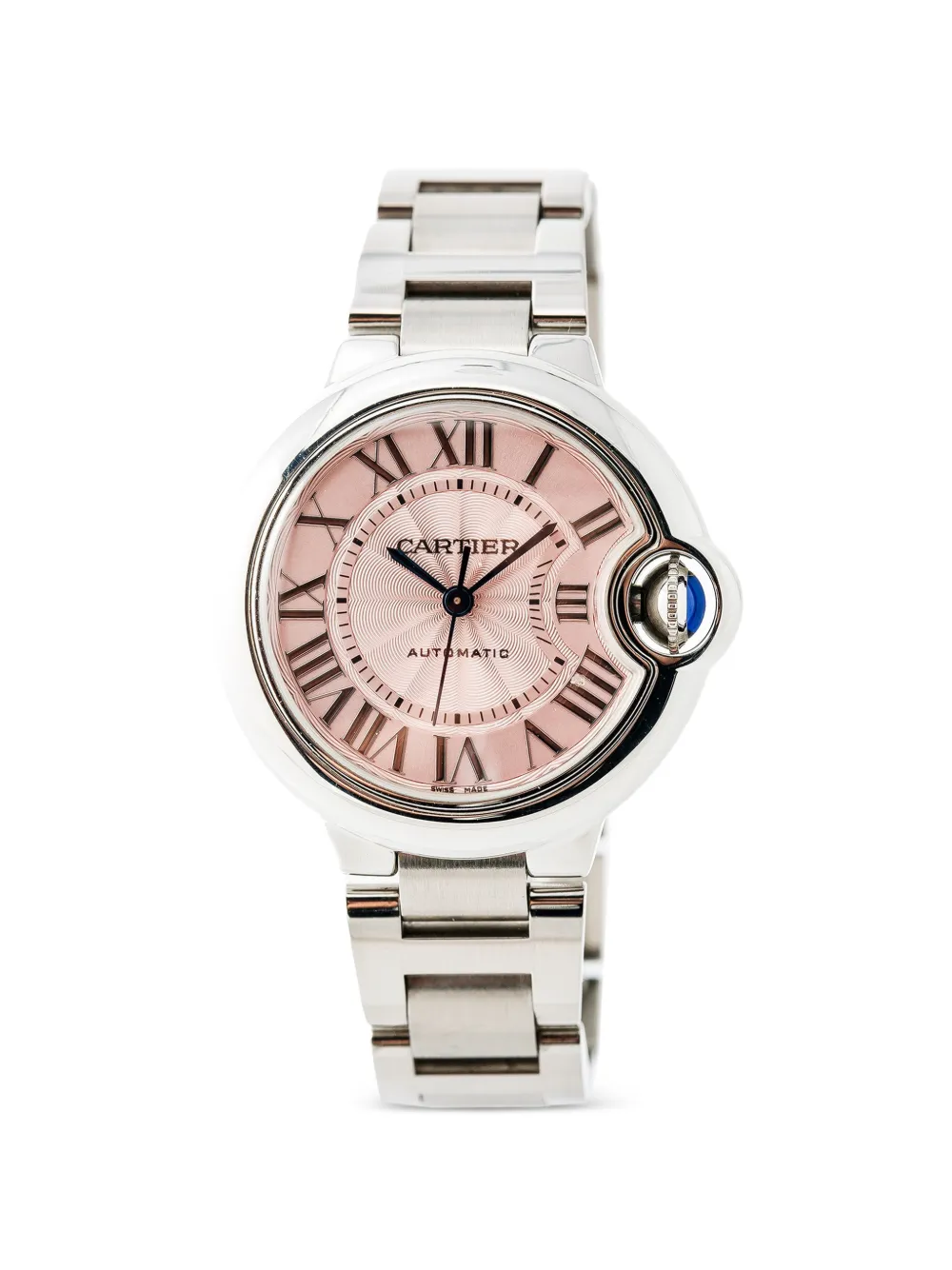 Cartier Ballon Bleu round-frame 36mm watch - Rosa