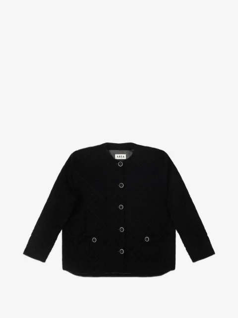AREA quilted velvet jacket
